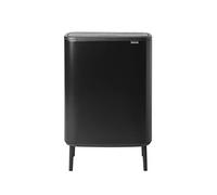 Brabantia Poubelle Bo Touch Bin Hi, Noir, 2 Seaux intérieurs de 30L