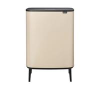 Brabantia Poubelle Bo touch high 2x30 L Soft Beige