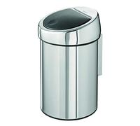 Brabantia Poubelle Built-in Bin 15 l rectangulaire an brillant acier, Brillant Steel, 3 L