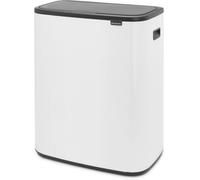 Brabantia Poubelle Bo Touch Bin 221408 – Blanche, 2 x 30L