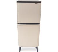 brabantia Poubelle de Recyclage SortUp Hi, 20 + 25 L - Soft Beige