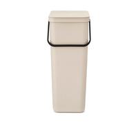 Brabantia Poubelle de tri Sort & Go 40 L Soft Beige