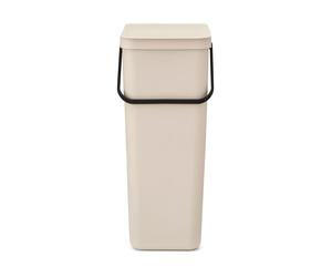 Brabantia Poubelle de tri Sort & Go 40 L Soft Beige