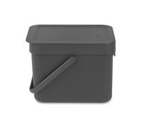 BRABANTIA Poubelle encastrable Waste Bin Sort & Go 6 L gris