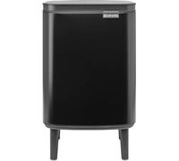 Brabantia - Poubelle fr Poubelle Bo Hi 7 L avec couvercle de soft close, intérieur amovible et poignée de transport fr - Convient pour salle de bain, chambre et bureau à domicile - Matt Black