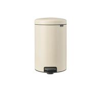 Brabantia Poubelle à pédale NewIcon 20L - Soft-Close, pédale légère, seau amovible, Soft Beige