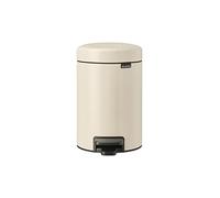 Brabantia Poubelle à pédale NewIcon 3 L - Couvercle Soft-Close, seau amovible - Soft Beige