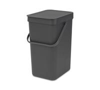 Poubelle BRABANTIA Waste Bin Sort & Go 12L Grey Gris G