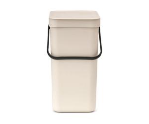 Brabantia Poubelle Sort & Go 12 litres Soft Beige