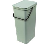 Brabantia Poubelle Sort & Go 6L – Tri des déchets, poignée, couvercle amovible – Vert clair