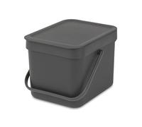 Composteur de cuisine BRABANTIA Compost Waste Bin Sort & Go 6L Grey