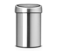 Brabantia Poubelle Touch Bin®, 03 litres - Matt Steel Fingerprint Proof