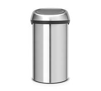 Brabantia Poubelle Touch Bin, 1 Seau intérieur, Inox Acier Mat, 60L | Poubelle haute, Ouverture Soft-touch, Couvercle et Seau intérieur Amovibles, Sacs Poubelle Brabantia (code H) inclus
