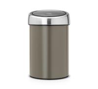 Brabantia Poubelle Touch Bin, 3 litres - Platinum
