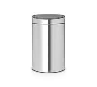 Brabantia Touch Bin Poubelle avec Seau intérieur - Acier Inoxydable - Acier Mat 43.5 x 30.2 x 72.7 cm