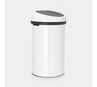 Brabantia Poubelle Touch Bin, 60L - Blanc