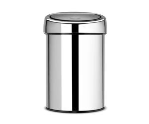 Brabantia Poubelle Touch Bin murale 3 L acier brillant