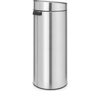 Brabantia Touch Bin New, 30 litres, seau intérieur plastique - Matt Steel Fingerprint Proof - 115462