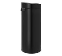 Brabantia - Poubelle Touch Bin unie 30 litres - Noir mat - 115301