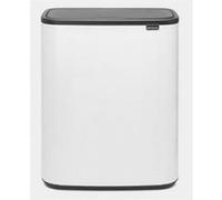 BRABANTIA Poubelle Touch Bo Touch Bin, 2 x 30 litres, White 221408 G