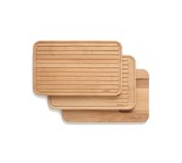 Brabantia Profile Planche à découper, lot de 3, support de découpe, bois, Wood, 40 x 25 cm, 260780