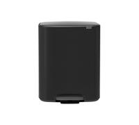 Poubelle à pédale BO 2 x 30 l, noir, Brabantia