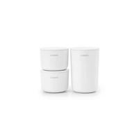 Brabantia ReNew Bathroom Storage Pots 3pcs. Blanc