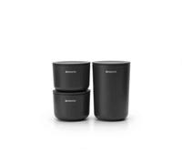 Brabantia ReNew Bathroom Storage Pots 3pcs. Gris foncé