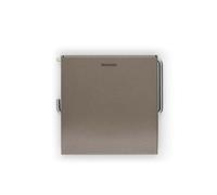 Brabantia Renew Porte-rouleau de papier hygiénique avec rabat Platinum