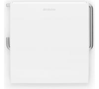 Brabantia ReNew Toilettenpapierhalter, Klopapierhalter, Rollenhalter, White / Weiß, 414565