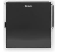 Brabantia ReNew Toilettenpapierhalter, Rollenhalter, WC - Papierrollenhalter, Klopapierhalter, Matt Black, 108600