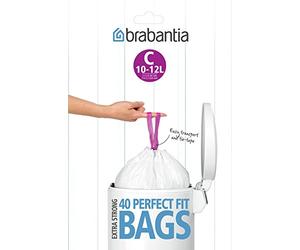 Brabantia Sac Poubelle C 10-12L - 40 Sacs
