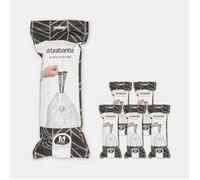 BRABANTIA - Sac poubelle PerfectFit, Code M, 60L - 6 ROULEAUX DE 20 SACS