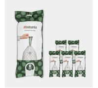 Brabantia Sac poubelle PerfectFit Modèle R 36 L, 120 sacs, ultra résistant, poignées coulissantes