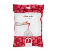Brabantia Sacs Poubelle PerfectFit (Code Y / 20L), Ultra Résistant, Poignées Coulissantes (40 Sacs)