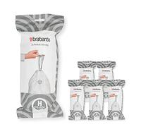 Brabantia Sac poubelle PerfectFit Modèle H - 50–60 L, 120 sacs (6 rouleaux) - Blanc