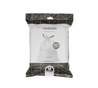 Brabantia - Lot de 40 sacs poubelle PerfectFit M blanc 60 litres - Blanc