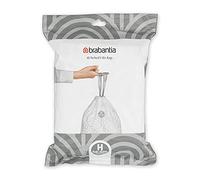 Brabantia Sacs poubelle PerfectFit (Code H 50/60 L) Ultra résistant Poignées coulissantes 40 sacs