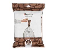 Brabantia Sacs Poubelle PerfectFit (Code L - 40L / 45L), Ultra Résistant, Poignées Coulissantes (40 Sacs)