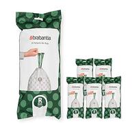Brabantia Sacs Poubelle PerfectFit Multipack (Code R / 36L), Ultra Résistant, Poignées Coulissantes, 6 rouleaux (120 Sacs)