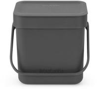 Brabantia Poubelle Sort & Go 3 L Gris