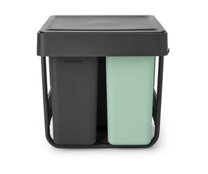 Brabantia Seaux intégrés Sort&Go. 10+10+20 L Gris foncé