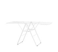 Brabantia - Séchoir à Linge HangOn - Étendoir Linge Intérieur en Métal Séchoir - Étendoir Pliable avec 8 Crochets pour Cintre - pour Petits et Grands Articles - Facile à Déplacer - 25m - White