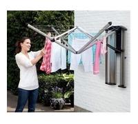 BRABANTIA Séchoir Wallfix - 24 m - Gris métallique