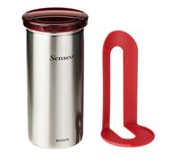 Brabantia Senseo can inox rouge mat acier fpp