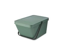 Brabantia - Sort & Go Poubelle Empilable 20L - Grande - Poignée de Transport - Facile à Nettoyer - Bac de Rangement & Bac à Papier - Accessoires de Cuisine - Grey - 28 x 45 x 22,5 cm