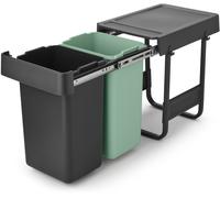 Brabantia Sort & Go trieur à déchets 2 l noir-vert 232503