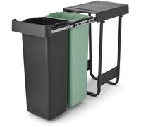 Brabantia Sort & Go trieur à déchets 2 l noir-vert 232527