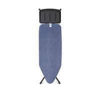 Brabantia - Table à Repasser Taille C - pour Centrale Vapeur - Planche a Repasser XL - Support Métallique - Plateau Extra-Stable - Unité Vapeur Jusqu'à 40 x 22 cm - Denim Blue - 124 x 45 cm