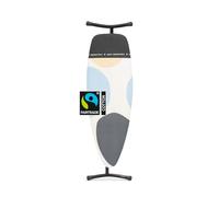 Brabantia Table à Repasser Taille D, Pliable, Spring Bubbles, 135x45cm | Repose-fer, Hauteur réglable, Pieds Antidérapants, Verrou de transport, Housse en coton avec couche de mousse, modèle XXL